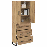Credenza 2 pcs Rovere artigianale 69,5 x 34 x 180 cm