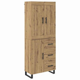 Credenza 2 pcs Rovere artigianale 69,5 x 34 x 180 cm