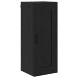 Credenza Rovere Nero 34,5 x 34 x 180 cm Legno truciolato