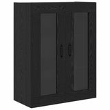 Credenza Rovere Nero 69,5 x 34 x 180 cm Legno truciolato