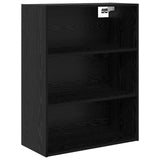 Credenza Rovere Nero 69,5 x 34 x 180 cm Legno truciolato
