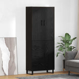 Credenza con cassetto 2 pcs Rovere Nero 69,5 x 34 x 180 cm