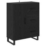Credenza con cassetto 2 pcs Rovere Nero 69,5 x 34 x 180 cm