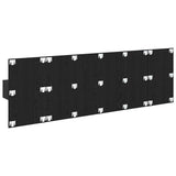 Testata con Comodino 3 pcs Rovere Nero Legno truciolato