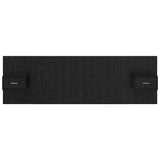 Testata con Comodino 3 pcs Rovere Nero Legno truciolato