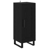 Credenza Rovere Nero 34,5 x 34 x 180 cm Legno truciolato