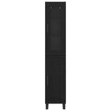 Credenza Rovere Nero 34,5 x 34 x 180 cm Legno truciolato