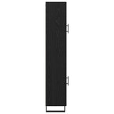 Credenza Rovere Nero 34,5 x 34 x 180 cm Legno truciolato