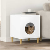 Casa per Gatti Bianco 42,5 x 40 x 53 cm Legno truciolato