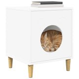 Casa per Gatti Bianco 42,5 x 40 x 53 cm Legno truciolato
