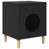 Casa per Gatti Nero 42,5 x 40 x 53 cm Legno truciolato