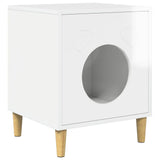 Casa per Gatti Bianco Lucido 42,5 x 40 x 53 cm