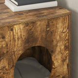 Casa per Gatti Rovere fumé 42,5 x 40 x 53 cm Legno truciolato