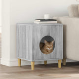Casa per Gatti Grigio Sonoma 42,5 x 40 x 53 cm