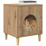 Casa per Gatti Rovere Artigianale 42,5 x 40 x 53 cm