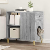 Casa per Gatti Grigio Sonoma 72 x 42.5 x 70 cm