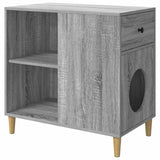 Casa per Gatti Grigio Sonoma 72 x 42.5 x 70 cm