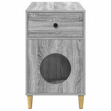 Casa per Gatti Grigio Sonoma 72 x 42.5 x 70 cm