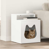 Casa per Gatti Bianco 42,5 x 40 x 53,5 cm Legno truciolato