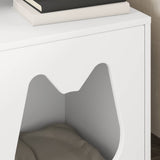 Casa per Gatti Bianco 42,5 x 40 x 53,5 cm Legno truciolato