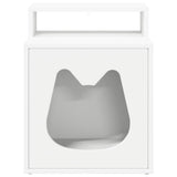 Casa per Gatti Bianco 42,5 x 40 x 53,5 cm Legno truciolato