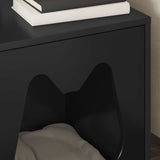 Casa per Gatti Nero 42,5 x 40 x 53,5 cm Legno truciolato