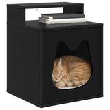Casa per Gatti Nero 42,5 x 40 x 53,5 cm Legno truciolato