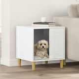 Cuccia per cani Bianco Lucido 44 x 42 x 49 cm Legno truciolato