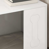 Cuccia per cani Bianco Lucido 44 x 42 x 49 cm Legno truciolato