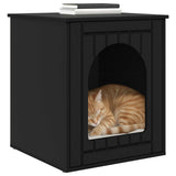 Casa per Gatti Nero 53 x 52 x 62 cm Legno truciolato