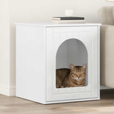 Casa per Gatti Bianco Lucido 53 x 52 x 62 cm Legno truciolato