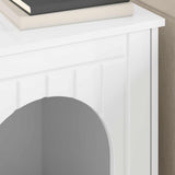 Casa per Gatti Bianco Lucido 53 x 52 x 62 cm Legno truciolato