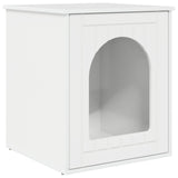 Casa per Gatti Bianco Lucido 53 x 52 x 62 cm Legno truciolato