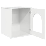 Casa per Gatti Bianco Lucido 53 x 52 x 62 cm Legno truciolato