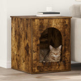Casa per Gatti Rovere fumé 53 x 52 x 62 cm Legno truciolato