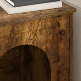 Casa per Gatti Rovere fumé 53 x 52 x 62 cm Legno truciolato