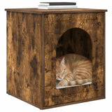 Casa per Gatti Rovere fumé 53 x 52 x 62 cm Legno truciolato