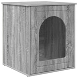 Casa per Gatti Grigio Sonoma 53 x 52 x 62 cm Legno truciolato