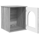 Casa per Gatti Grigio Sonoma 53 x 52 x 62 cm Legno truciolato