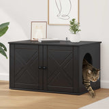 Casa per Gatti Nero 85 x 55 x 50,5 cm Legno truciolato