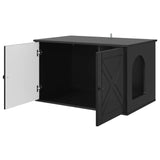 Casa per Gatti Nero 85 x 55 x 50,5 cm Legno truciolato