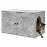 Casa per Gatti Calcestruzzo 85 x 55 x 50 cm Legno truciolato