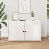 Casa per Gatti Bianco Lucido 85 x 55 x 50 cm Legno truciolato