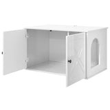 Casa per Gatti Bianco Lucido 85 x 55 x 50 cm Legno truciolato