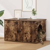 Casa per Gatti Rovere fumé 85 x 55 x 50 cm Legno truciolato