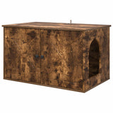 Casa per Gatti Rovere fumé 85 x 55 x 50 cm Legno truciolato