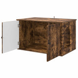 Casa per Gatti Rovere fumé 85 x 55 x 50 cm Legno truciolato