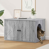 Casa per Gatti Grigio Sonoma 85 x 55 x 50 cm Legno truciolato