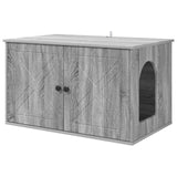 Casa per Gatti Grigio Sonoma 85 x 55 x 50 cm Legno truciolato