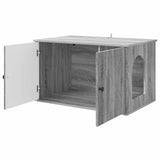 Casa per Gatti Grigio Sonoma 85 x 55 x 50 cm Legno truciolato